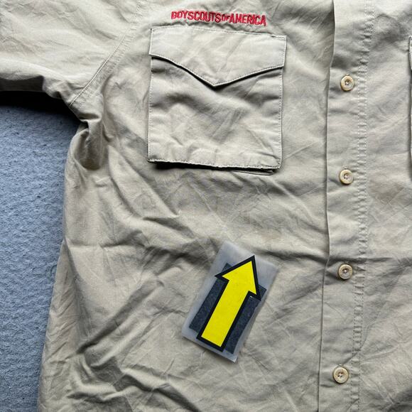 Boy Scouts of America BSA Uniform Shirt Mens Small 859 Patches Short Sleeve - Picture 5 of 11